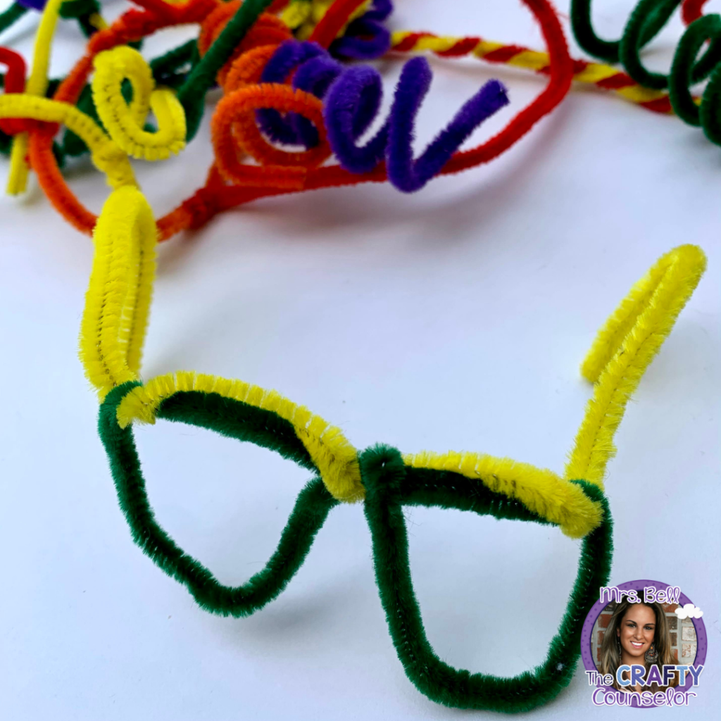 Yellow Pipe Cleaners Picture for Classroom / Therapy Use - Great