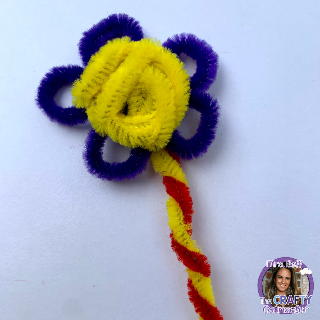 How to make Pipe Cleaner Flower Hair Band Flower Headband Pipe Cleaner  Craft. 