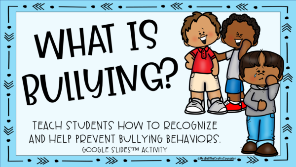 Anti Bullying Google Slides™ For Elementary School Children - Mrs. Bell ...