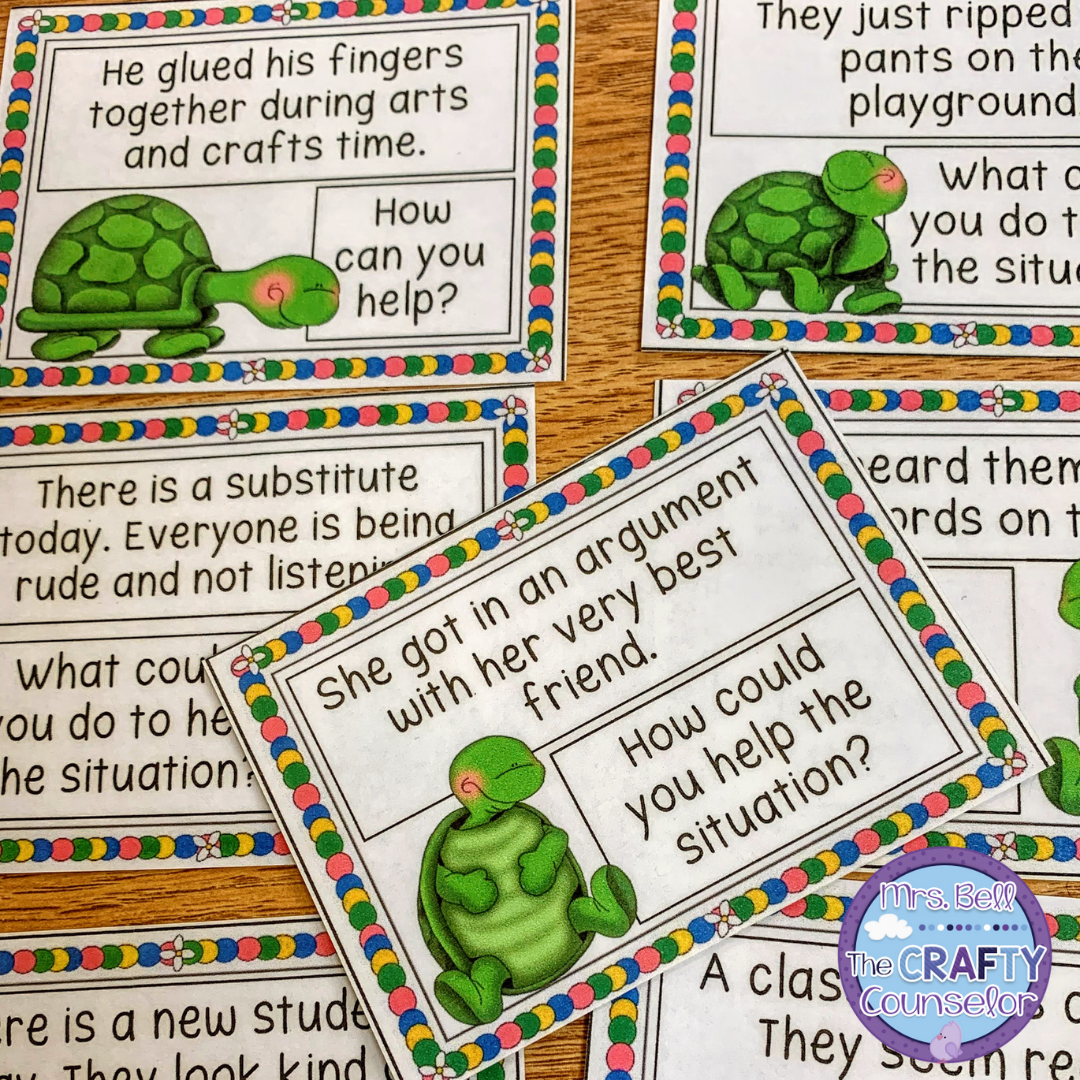 Being Helpful And Turtle Flipping - Mrs. Bell The Crafty Counselor