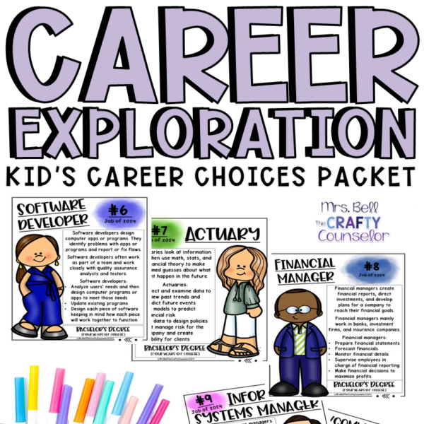 Career Exploration Worksheets, Career Day Activities, Career Cluster Worksheets, Future Career Ideas & Top Jobs of 2025