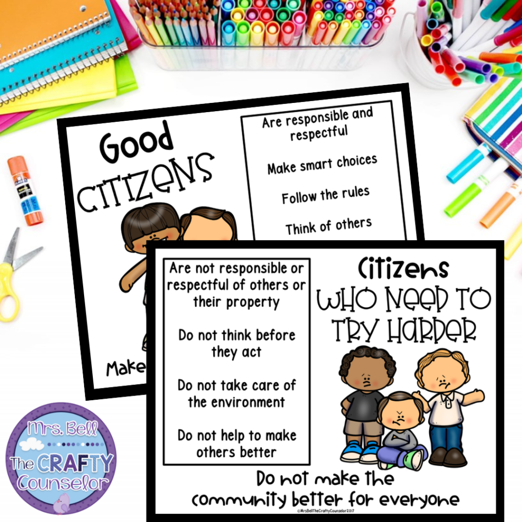 Being a Good Citizen Classroom Activities and Lesson Plans - Mrs. Bell The  Crafty Counselor